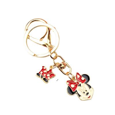 China Handsome Mickey Mouse Lovely Cute Cartoon Metal Mickey Mouse Keychain Key Chains Pending Bag Key Chain for sale