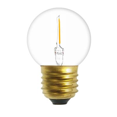 China Hotel 2022 G45 LED Globe new products LED filament bulb 2w LED edison style E27/E26 dimmable for sale