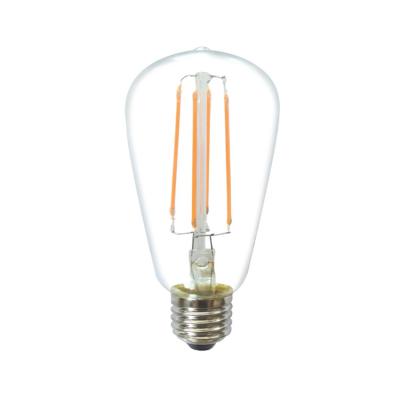 China Hotel ST64 LED filament bulb 1w/2w/4w/5W/6w/7w/8w LED edison bulb E26/E27 dimmable for sale