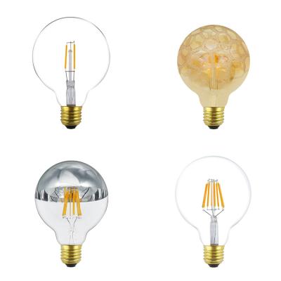 China Warehouse led dimmable filament bulb G25/G80/G95/G125 led bulb E26/E27 4W/6W/8W xtw supplier for sale