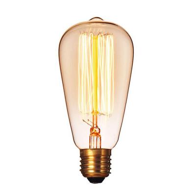 China 110-130V/220-240V Vintage G125/A19/G80/T45/ST64/G95/D64S/D80S/D95S Retro Glass Shell 25W/40W/60W Filament Indoor Lighting Bulbs For Indoor for sale