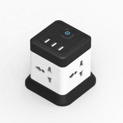 China Residential / General Purpose Power Cube UK Plug With 3 USB Charging Ports for sale