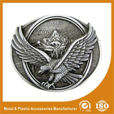 China 3D Personal Decorative Custom Western Belt Buckle Two Colors Plating for sale