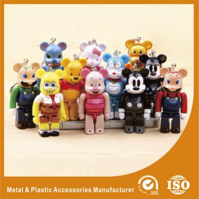 中国 Keychain のミニチュア黄色いプラスチックおもちゃは携帯用 3D 注入のギフトを計算します 販売のため