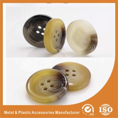 China OEM Round clear 4 hole plastic button for garment accessories Eco-friendly for sale