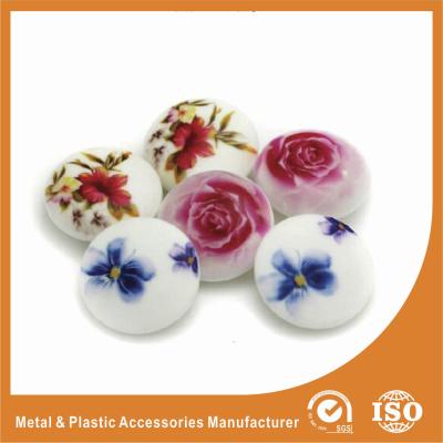 China Silkscreen Rose Buttons Garment Accessories Custom for Shirt , bag , suit , sweaters for sale