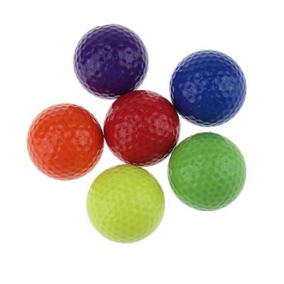 China Kids Play Lovely Gift Empty Golf Balls Factory Price Color Driving Range Golf Balls Bulk For Kids for sale