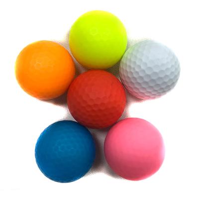 China Professional Golf 3 Piece Matte Black Surlyn Golf Balls Custom Logo Good Feeling Golf Ball for sale