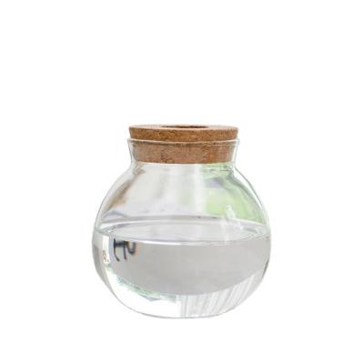 China Contemporary Custom Hand-blown Clear Glass Borosilicate Nordic Hydroponic Vase Decoration Accessories For Home Room Decoration for sale