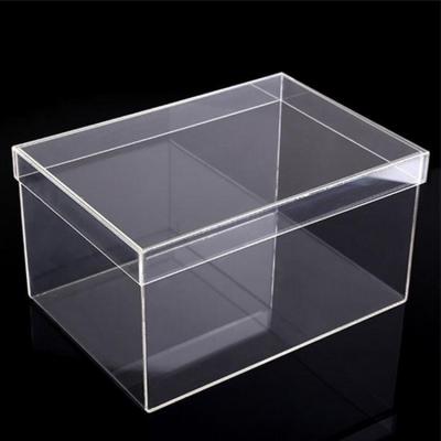 China Acrylic Storage Mens Acrylic Sneaker Shoes Acrylic Shoe Boxes for sale