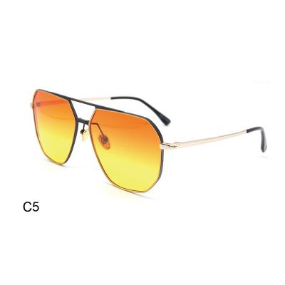 China Fashion sunglasses 2022 new ultra light aluminum alloy lenses shape classic men's ladies polarized sunglasses shade UV protection for sale