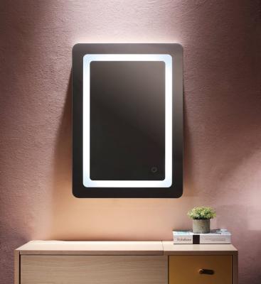 China Dimmable LED Bathroom Mirror Modern Wall Mounted Mirror Light Vanity Lighted Backlit Makeup Mirror for sale