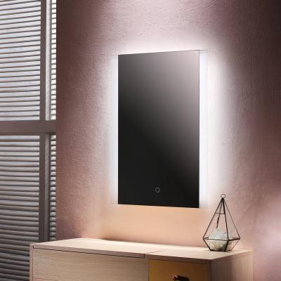 China Dimmable LED Bathroom Mirror Modern Wall Mounted Mirror Light Frameless Backlit Vanity Makeup Mirror for sale