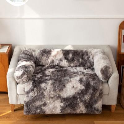 China Breathable Calming Bed For Large Dogs Winter Cat Bed Sofa Blanket Warm With Cover Removable Washable Pet Sofa Dog Bed for sale