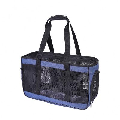 China Durable Convenient Portable Dog Pet Carrier For Travel Expandable Soft-sided Breathable Cat Bag Pet Dog Carrier for sale