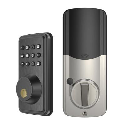 China Hotel door made in china, high quality smart electronic door lock with key and password opening smart lock for sale