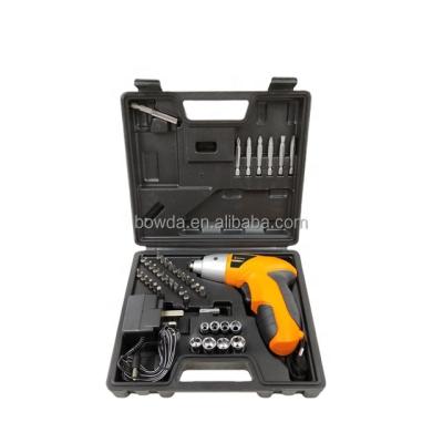 China DIY Homeuse 45 Pcs Li-ion Ni-Cd Battery Screwdriver Cordless Tool Kit for sale