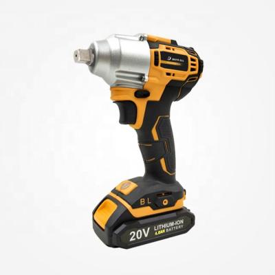 China Fast Stop 18V 2.0A 4.0A Cordless Lithium-ion Power Tools Brushless Impact Wrench for sale