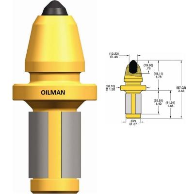 China Kennametal SM06 22mm Dentes de sustitución de auger Trenching para la minería de carbón en venta