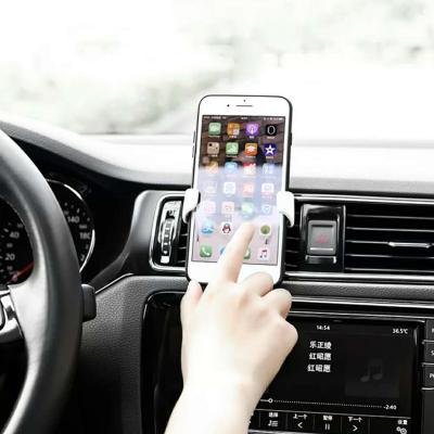 China Flexible Universal Car Mount Gravity Holder Phone Air Vent Car Cell Holder Mobile Smartphone GPS Support for sale