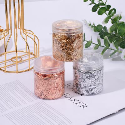 China China Gold Sliver Copper Foil Glitter Sparkles Craft Foil Snowflake Covers Bulk Foil For Gilding Nail Art DIY Decor for sale