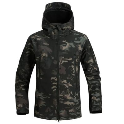 China Viable Hot Sale Outdoor Windproof Cycling Men's Fleece Lined Camouflage Thickened Cycling Clothing for sale