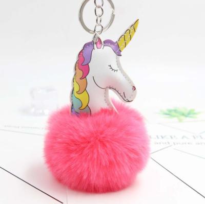 China Wholesale Velvet Ball Unicorn Cartoon Plush Ball Head Chain Pendant 1-15cm for sale