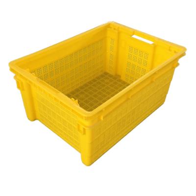 China Mesh Heavy duty stackable plastic crates for tomatoes reusable plastic crates for sale