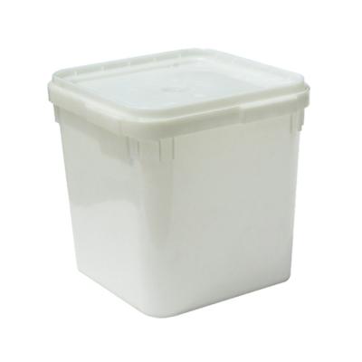 China Durable Plastic Bucket Square Plastic Buckets With Lid 23L for sale