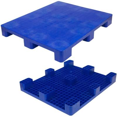 China Heavy Duty 100% Virgin HDPE Single Faced Plastic Pallets For Racking for sale