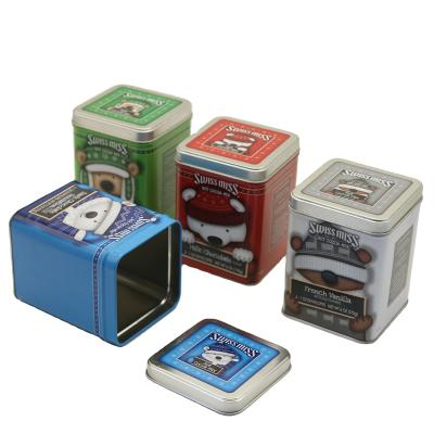 China Custom wholesale tin box food zkittlez tin can for tea tin coffee tin for sale