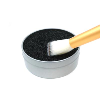 China Custom Gifts Tin Box Cosmetic Brush Metal Wholesale Metal Round Shape Cosmetic Can For Packaging for sale