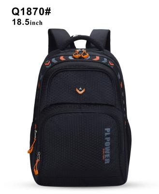 China 18.5 Inch Waterproof Student Laptop Backpacks Outdoor Waterproof Laptop Bag Polyester Notebook Backpack for sale