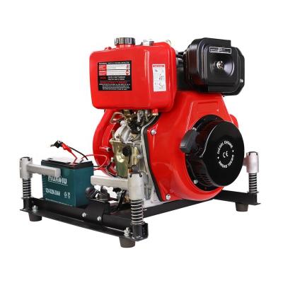 China Good Quality Diesel Engine Driven Firefighter Emergency Equipment 13hp Portable Fire Fighting Water Pump For Dock JBC5.2/8-W for sale