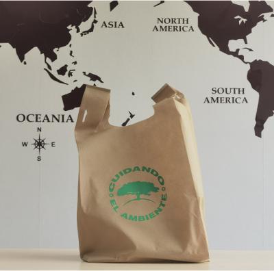 China Handled Non Woven Vest Shopping Bags for sale