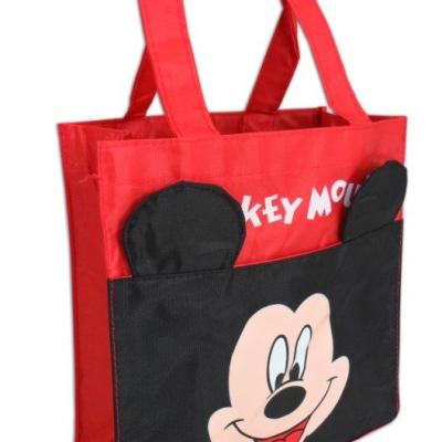 China Mickey Mouse Reusable Laminated Shopping Tote Gift Bag /Non Recyclable Woven Bag for sale