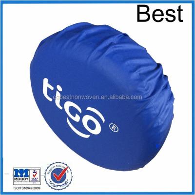 China Non - Woven Nonwoven PU Tire Cover , Fashionable Printed Plastic Car Tire Bags For Sale for sale