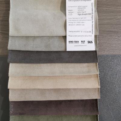 China XDR2057 China factory wholesale waterproof faux suede sofa fabric upholstery for sale