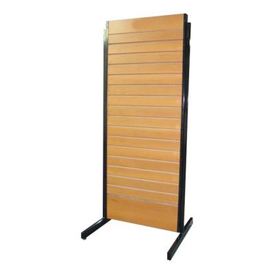 China Latest Design Eco Friendly Supermarket Gondola Wood Shelves Natural Wood Color Rack Retail For Display for sale