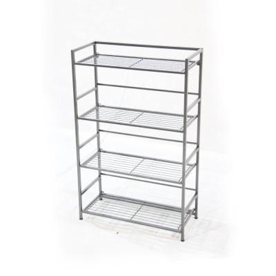 China Durable Folding Black Storage Racks And Racks Made By Steel For Shoes Rack Box Cabinet Storage for sale