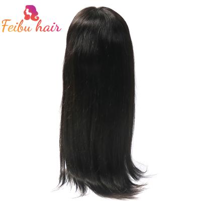 China Pre Plucke Raw Virgin Hair Remy Virgin Hair No Chemical 150% 180% Density 13x6 Brown Luxury Straight Medium Straight Lace Front Wigs for sale