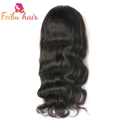 China Wholesale Brazilian Body Wave 13x6 Brown Medium Lace Frontal Wigs Unprocessed Brazilian Body Wave Grade 10A Pre Plucked No Chemicals for sale