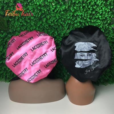 China Verified Low Moq Fashion Hood Fashion Luxury Adjustable Hood Sample Accessories Free Satin Hair Women Silk Hood With Custom Logo for sale