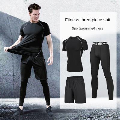 China QUICK DRY Promotion Tight Short Sleeve Gym Fitness Sets Adult Wear Resistant for sale