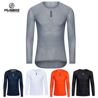 China Apparel QUICK DRY cycling sports mesh solid color long sleeve breathable quick dry mesh tank top Amazon hot sale for sale