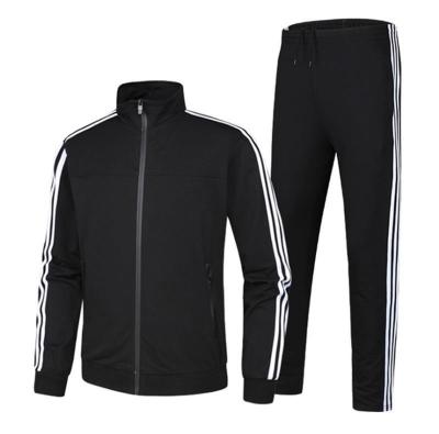 China QUICK DRY Men's Sports Suit Youth Support Jogger Casual Sweater Collar Men's Two Piece Sweatsuits for sale