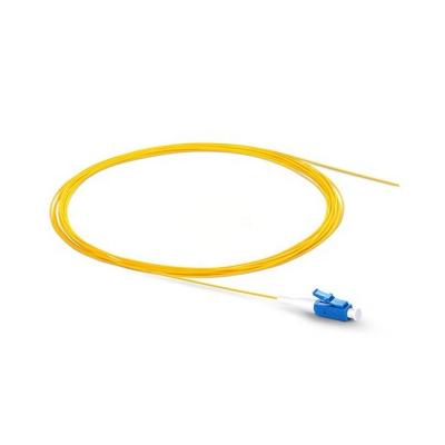 China Telecom Network 1m (3ft) LC Single Mode SC UPC/APC Single Mode OS2 PVC 0.9mm Fiber Optic Pigtail for sale