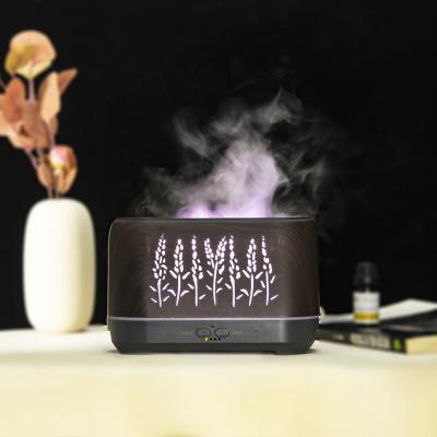 China Cool 2023 Premium Atmosphere Flame 200ML New Ultrasonic Air Aromatherapy Essential Oil Aroma Diffuser For Household for sale