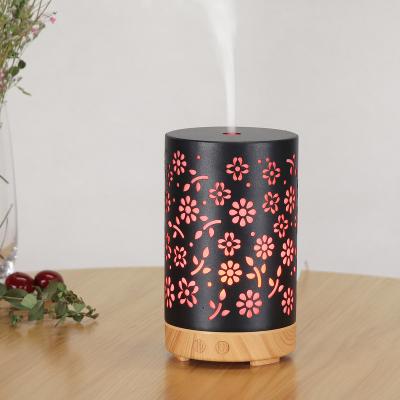 China Cool Iron 100ml Art Aroma Metal Diffuser Essential Humidifier Diffuser Electric Metal Diffuser for sale