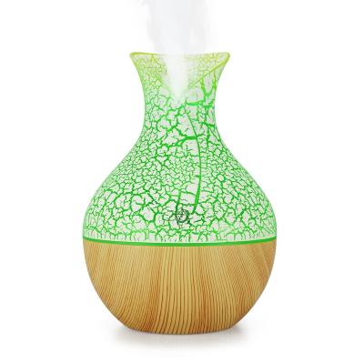 China Cool Colorful Fragrance LED Lights USB Ultrasonic Wooden Humidifier Aroma Diffuser for sale